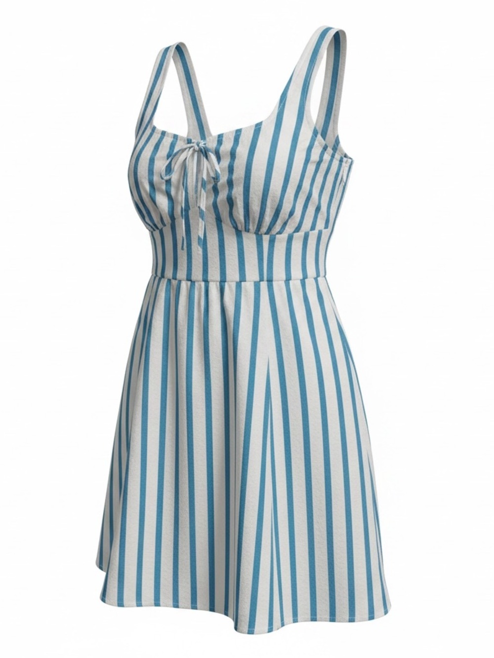 Old Navy Blue White Striped Smocked Sundress Sleeveless Mini Dress NWT Small